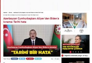 Türkiyə mediası iki qardaş ölkə prezidentlərinin telefon danışığını geniş işıqlandırıb  FOTOLAR 