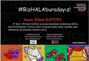 Aktoyumuz beynəlxalq festivalın təşəkkürnaməsini qazanıb