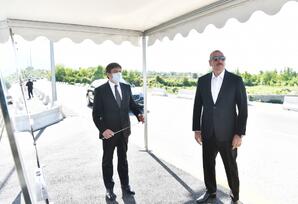 Qəbələdə yeni körpü və avtomobil yolu bərpadan sonra istifadəyə verilib