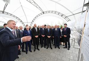Prezident Ağdamda ictimaiyyət nümayəndələri ilə görüşüb - FOTOLAR