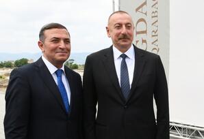 Prezident Ağdamda ictimaiyyət nümayəndələri ilə görüşüb - FOTOLAR