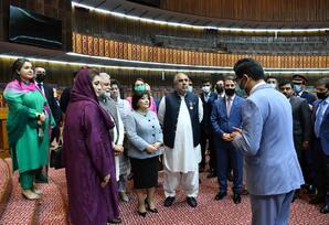 Sahibə Qafarova Pakistan Milli Assambleyanın Sədri ilə görüşüb - FOTO