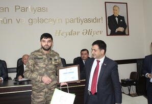 YAP Sabunçu rayon təşkilatında qazilərlə görüş keçirilib FOTOLAR