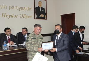 YAP Sabunçu rayon təşkilatında qazilərlə görüş keçirilib FOTOLAR
