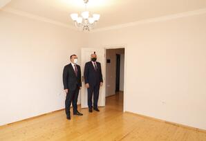 Samux rayonunda şəhid ailələri və müharibə əlilləri üçün yeni yaşayış kompleksinin açılışı oldu TƏDBİR