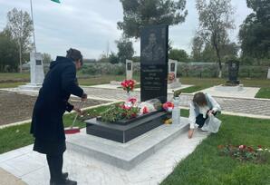 Zərdabda şəhid məzarlarının ətrafının abadlaşdırılması aksiyası davam edir FOTOLAR