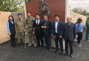 Qobustan rayonunun Sədəf kəndində şəhid Elyar Vəliyevin anım günü keçirilib ANIM