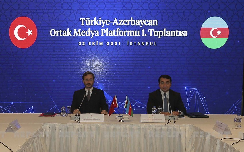 İstanbulda Türkiyə-Azərbaycan Ortaq Media Patformunun ilk toplantısı keçirilib FOTO