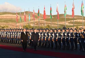 Türkiyə Prezidentinin Zəngilanın Ağalı kəndində rəsmi qarşılanma mərasimi olub - FOTOLAR