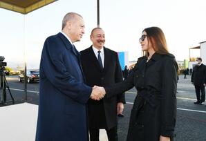 Türkiyə Prezidentinin Zəngilanın Ağalı kəndində rəsmi qarşılanma mərasimi olub - FOTOLAR