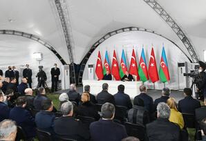 Azərbaycan və Türkiyə prezidentləri mətbuata birgə bəyanatlarla çıxış ediblər - FOTOLAR
