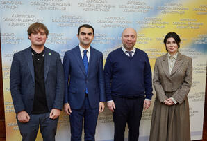 YAP Gənclər Birliyinin nümayəndə heyəti ilə Xarkov şəhər meriyasının rəhbərliyi görüşüb