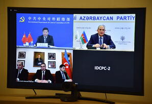Yeni Azərbaycan Partiyası və Çin Kommunist Partiyası arasında videoformatda görüş keçirilib