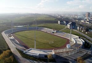 Quba Olimpiya İdman Kompleksində yaradılan şəraitlə tanışlıq - FOTOLAR