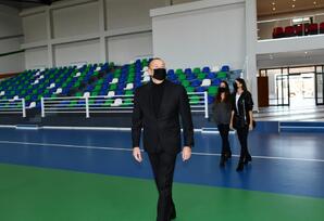 Quba Olimpiya İdman Kompleksində yaradılan şəraitlə tanışlıq - FOTOLAR