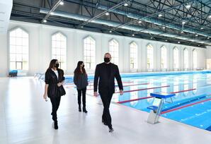 Quba Olimpiya İdman Kompleksində yaradılan şəraitlə tanışlıq - FOTOLAR