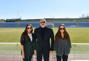 Quba Olimpiya İdman Kompleksində yaradılan şəraitlə tanışlıq - FOTOLAR