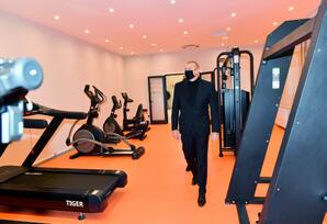 Quba Olimpiya İdman Kompleksində yaradılan şəraitlə tanışlıq - FOTOLAR