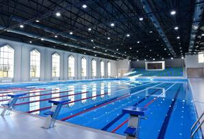 Quba Olimpiya İdman Kompleksində yaradılan şəraitlə tanışlıq - FOTOLAR