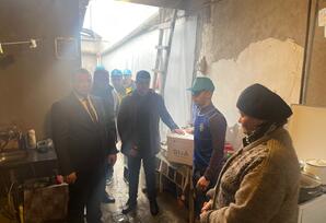 Novruz bayramı münasibətilə humanitar yardım aksiyası davam etdirilib - FOTOLAR