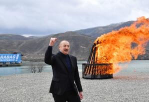Prezidentin Novruz bayramı münasibətilə Azərbaycan xalqına təbriki - FOTOLAR