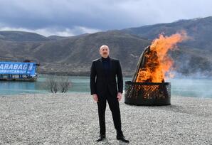 Prezidentin Novruz bayramı münasibətilə Azərbaycan xalqına təbriki - FOTOLAR