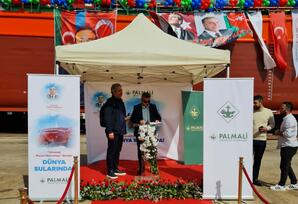Polad Həşimovun adı verilən gəmi sulara buraxılıb - YENİLƏNİB-FOTOLAR 