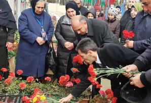 Sabunçu rayonunda şəhidin anım mərasimi keçirilib - FOTOLAR