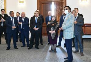 Parlament nümayəndə heyəti Prezident məktəbində və Həzrəti İmam Məscid kompleksində olub - FOTOLAR