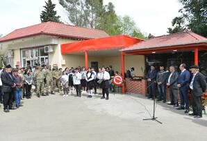 Lənkəranın Hirkan qəsəbəsində şəhid adına xatirə bulağı açılıb