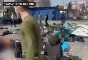 Kramatorsk şəhərinin dəmiryol vağzalına “Toçka-U” raketi ilə vurulub