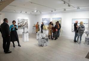 Londonda Aida Mahmudova Liminality adlı fərdi sərginin açılışı olub FOTO
