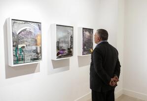 Londonda Aida Mahmudova Liminality adlı fərdi sərginin açılışı olub FOTO