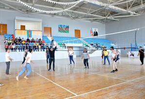Ağdamda Ulu Öndərin doğum gününə həsr olunmuş voleybol turniri  keçirilib FOTOLAR