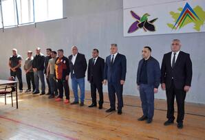 Ağdamda Ulu Öndərin doğum gününə həsr olunmuş voleybol turniri  keçirilib FOTOLAR