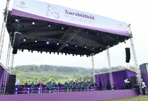 Prezident və Birinci xanım Şuşada V “Xarıbülbül” Beynəlxalq Folklor Festivalının açılışında iştirak ediblər  - FOTOLAR