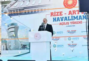 Azərbaycan və Türkiyə prezidentləri Rizə-Artvin Hava Limanının açılışında iştirak edib  - FOTOLAR