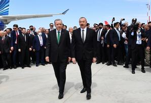 Azərbaycan və Türkiyə prezidentləri Rizə-Artvin Hava Limanının açılışında iştirak edib  - FOTOLAR