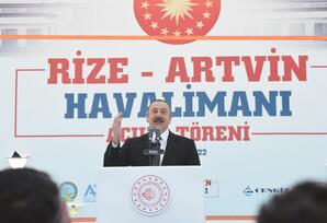 Azərbaycan və Türkiyə prezidentləri Rizə-Artvin Hava Limanının açılışında iştirak edib  - FOTOLAR