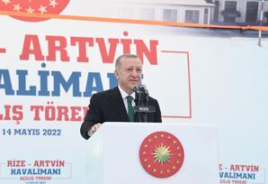 Azərbaycan və Türkiyə prezidentləri Rizə-Artvin Hava Limanının açılışında iştirak edib  - FOTOLAR