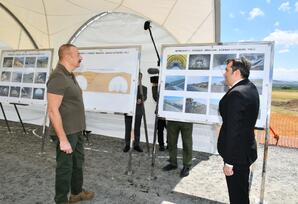 Prezident və birinci xanım Füzuli, Cəbrayıl və Zəngilan rayonlarına səfər ediblər - FOTOLAR