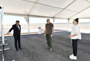 Prezident və birinci xanım Füzuli, Cəbrayıl və Zəngilan rayonlarına səfər ediblər - FOTOLAR