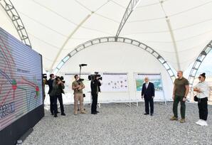 Prezident və birinci xanım Füzuli, Cəbrayıl və Zəngilan rayonlarına səfər ediblər - FOTOLAR