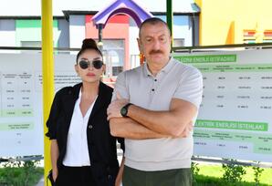 Preziden və Birinci xanım “Ağıllı kənd” layihəsinin açılış mərasimində iştirak ediblər - FOTOLAR - YENİLƏNİB