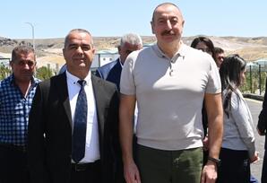 Preziden və Birinci xanım “Ağıllı kənd” layihəsinin açılış mərasimində iştirak ediblər - FOTOLAR - YENİLƏNİB