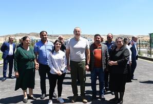 Preziden və Birinci xanım “Ağıllı kənd” layihəsinin açılış mərasimində iştirak ediblər - FOTOLAR - YENİLƏNİB