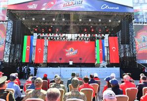 Azərbaycan və Türkiyə prezidentləri "TEKNOFEST Azərbaycan" festivalına qatılıblar