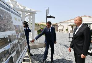 Prezident İlham Əliyev Ramana qəsəbəsində görülən abadlıq işləri ilə tanış olub - FOTOLAR