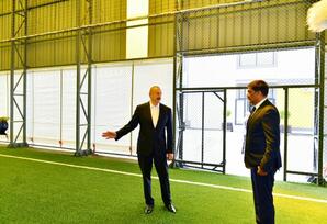 Prezident İlham Əliyev Ramana qəsəbəsində görülən abadlıq işləri ilə tanış olub - FOTOLAR