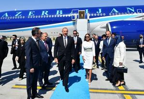 Prezident və Birinci xanım Türkiyəyə səfərə gəliblər - FOTOLAR
